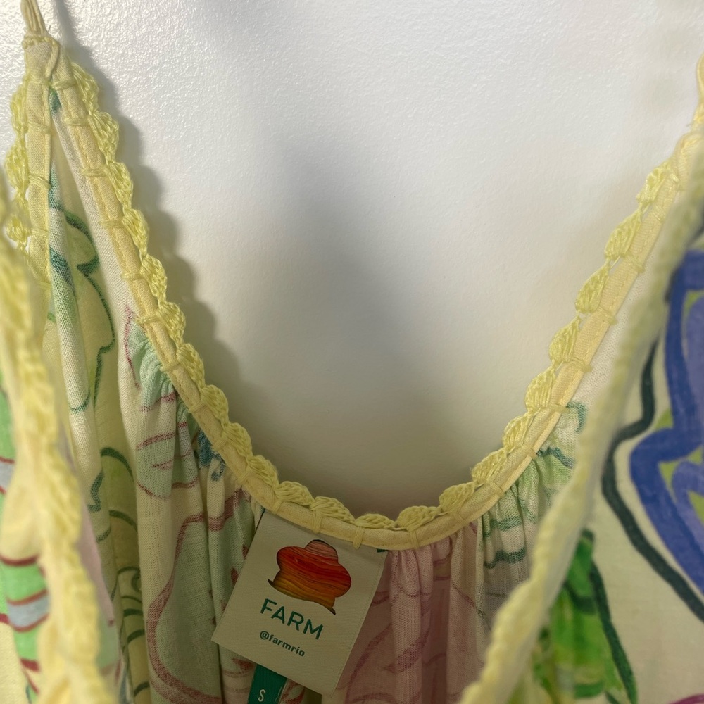FARM Rio Maxi Dress with Yellow and Purple Accents - Picture 4 of 5